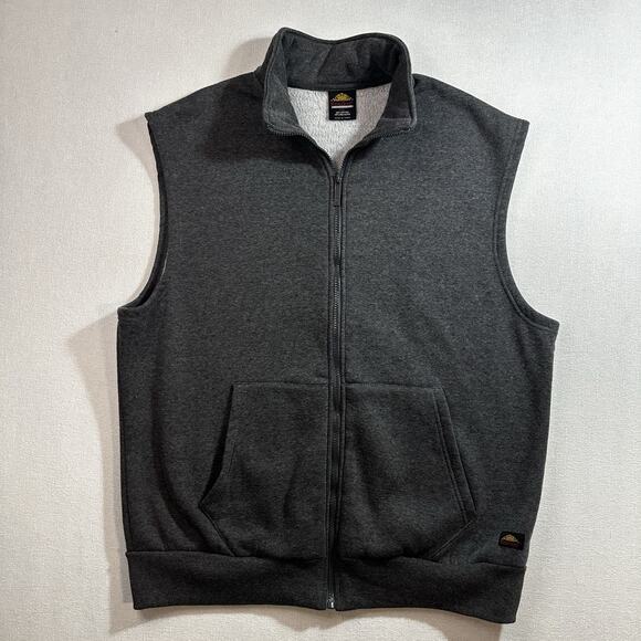 Knocker Activewear Men's Vest Size 2XL Gray Fleece Sweatshirt Sleeveless Jacket - Picture 1 of 7